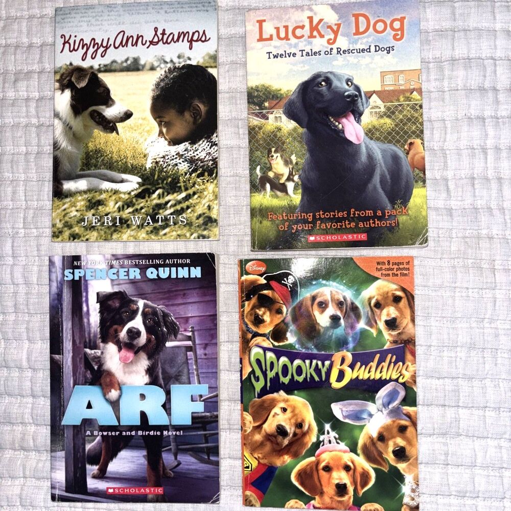 Lot Of 4 Children Books About Dogs